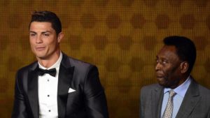 CR7 y Pelé en la Gala de la FIFA
