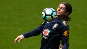 Filipe Luis con Brasil