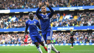 Hazard con el Chelsea