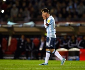 Leo Messi triste con Argentina