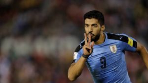 Luis Suárez con Uruguay
