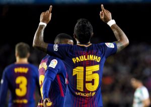Paulinho con Barcelona