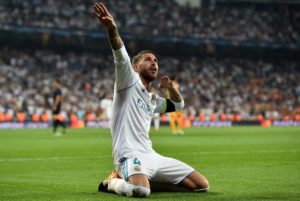 Sergio Ramos con el Real Madrid