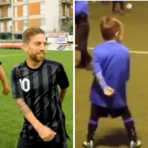 El hijo del 'Papu' Gómez celebrando los goles como su padre: Papu Dance