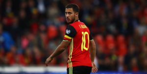 Eden Hazard con Bélgica