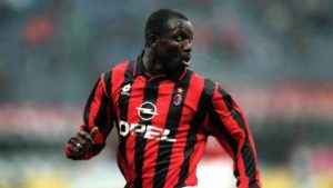 George Weah con el Milan
