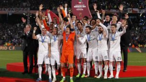 Madrid celebrando el título del Mundial de Clubes