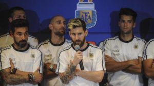 Leo Messi con Argentina