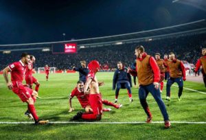Serbia luego de clasificar a Rusia 2018