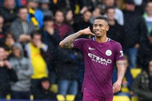 Gabriel Jesús con el Manchester City