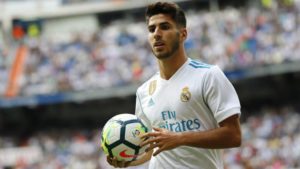Marco Asensio con la camiseta del real madrid