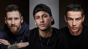Messi, Neymar y Ronaldo