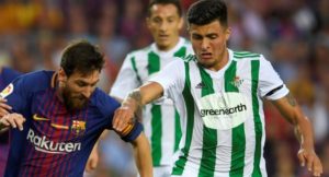 Narváez junto a Leo Messi