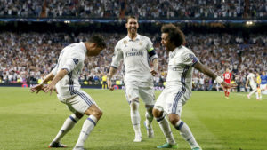 CR7, Ramos y Marcelo en el Bernabéu