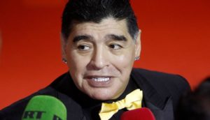 Maradona en el sorteo