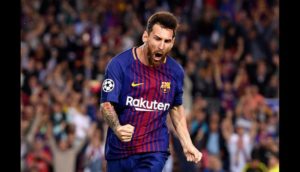 Messi con el Barcelona