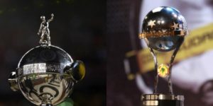 Trofeos de la Libertadores y Sudamericana