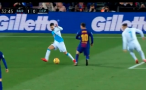 Messi y Jordi Alba acabaron con la dignidad de este jugador del Dépor