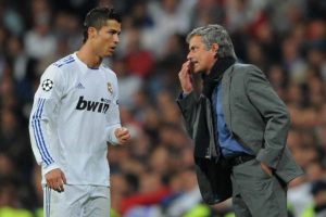 Cristiano Ronaldo y Jose Mourinho