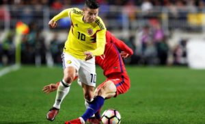 James con Colombia