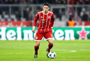 James con el Bayern