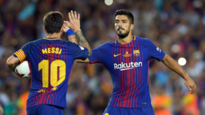 Messi y Suárez con el Barcelona