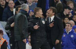 Mou en una disputa con Conte