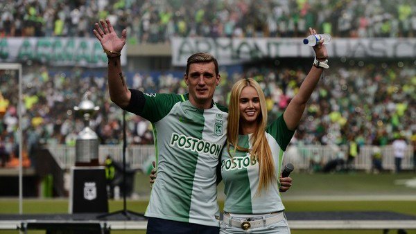 Franco Armani y su esposa Daniela Rendón
