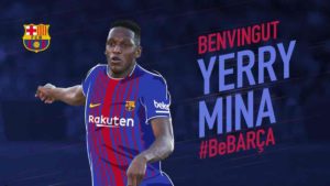 OFICIAL. Yerry Mina, fichado por el Barça y es el primer clombiano en jugar en el barcelona