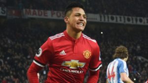 Alexis Sánchez con Manchester United