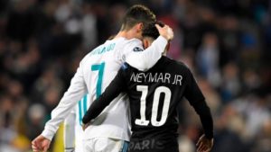 CR7 con Neymar en la Champions
