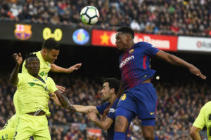 Mina con el Barca