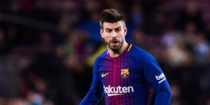Piqué en el Camp Nou