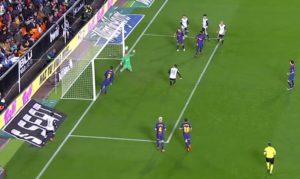 paradón de Cillessen en el barcelona valencia