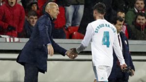 "A lo mejor Zidane gana y le apetece irse, hay que preguntarle a él" sergio ramos