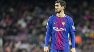 André Gomes en el Camp Nou