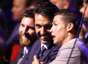 Buffon, Messi y Ronaldo