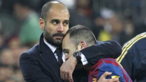Iniesta y Pep