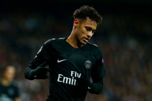 Neymar con el París