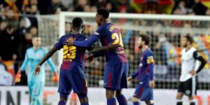 Mina con Umtiti