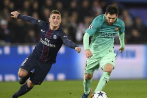 Verratti junto a Messi