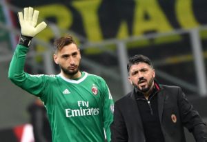 Donnarumma y gatusso en el milan