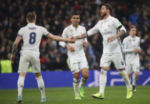 Casemiro, Kroos y Ramos