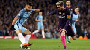 Kun y Messi en la champions