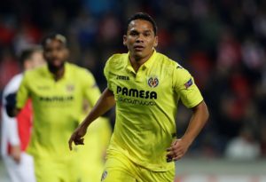 Carlos Bacca con el Villarreal