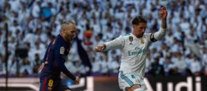 Ramos con Iniesta