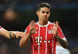james rodriguez en el bayern munich real madrid champions