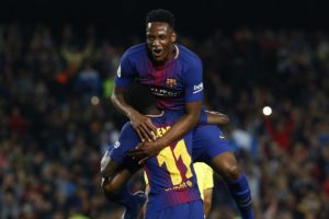 Mina con Dembelé
