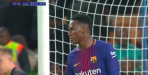 blooper yerry mina barcelona