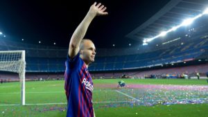 Iniesta se despide del barcelona